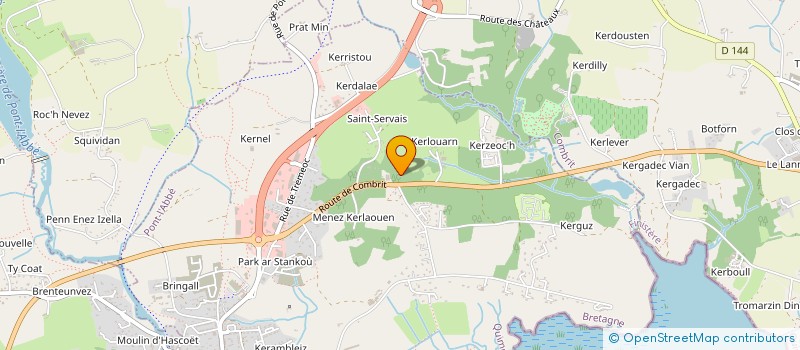 localisation de l'entreprise SCI CONTROLE AUTO PLONEOUR  PONT-L'ABBE