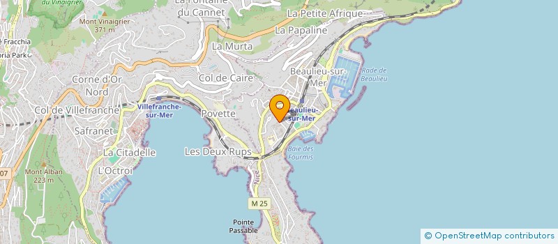 localisation de l'entreprise SCI CONTRUCCI à BEAULIEU-SUR-MER