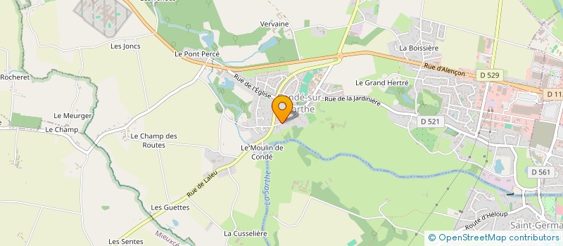 localisation de l'entreprise SCI CONTY II à CONDE-SUR-SARTHE