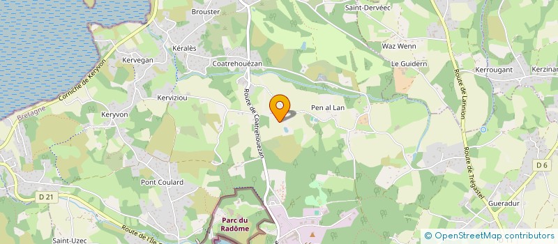 localisation de l'entreprise SCI CONVENANT LESCOP  PLEUMEUR-BODOU