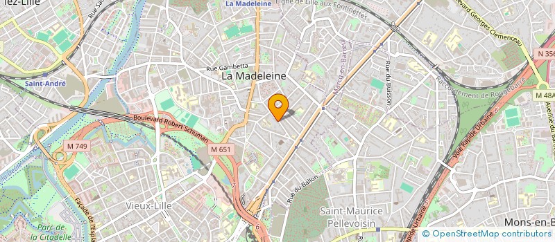 localisation de l'entreprise SCI CONVENTION à LA MADELEINE