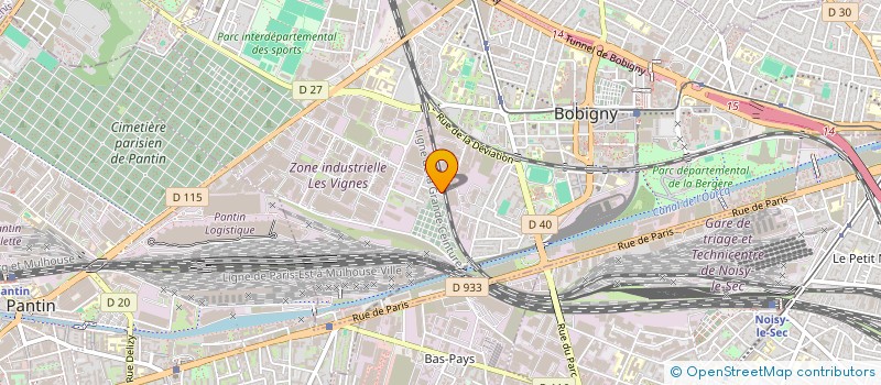 localisation de l'entreprise SCI CONVENTION  BOBIGNY