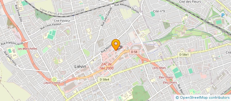 localisation de l'entreprise SCI CONVENTION  LIEVIN