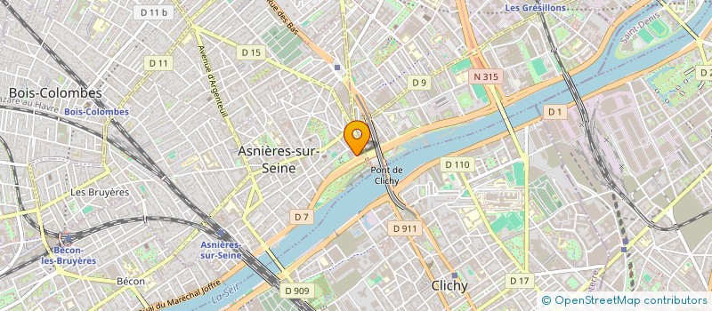 localisation de l'entreprise SCI CONVERD à ASNIERES-SUR-SEINE