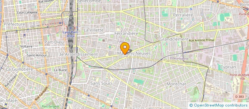 localisation de l'entreprise SCI CONVERGENCE 2003  LYON