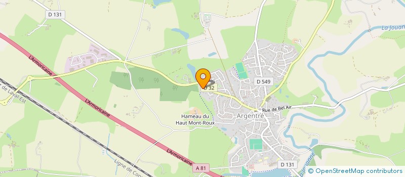 localisation de l'entreprise SCI CONVERGENCE  ARGENTRE