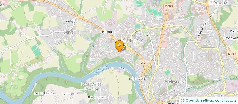 localisation de l'entreprise SCI CONVI-IMMO  LANNION