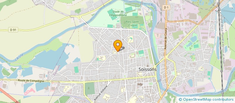 localisation de l'entreprise SCI COOK  SOISSONS
