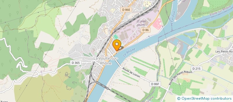 localisation de l'entreprise SCI COOL ET COOLOGIE  LA VOULTE-SUR-RHONE