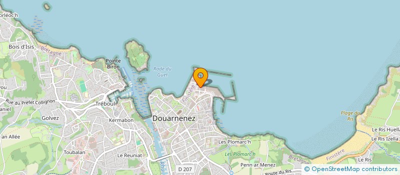 localisation de l'entreprise SCI COOP MARITIME DOUARNENISTE  DOUARNENEZ