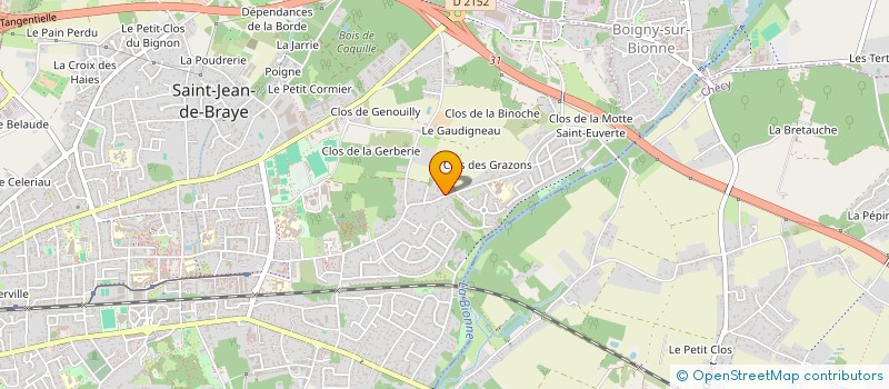 localisation de l'entreprise SCI COOP24 à SAINT-JEAN-DE-BRAYE