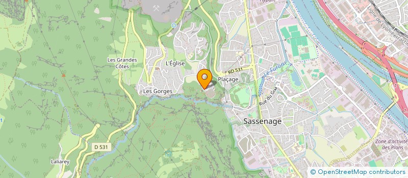 localisation de l'entreprise SCI COOPACOL  SASSENAGE