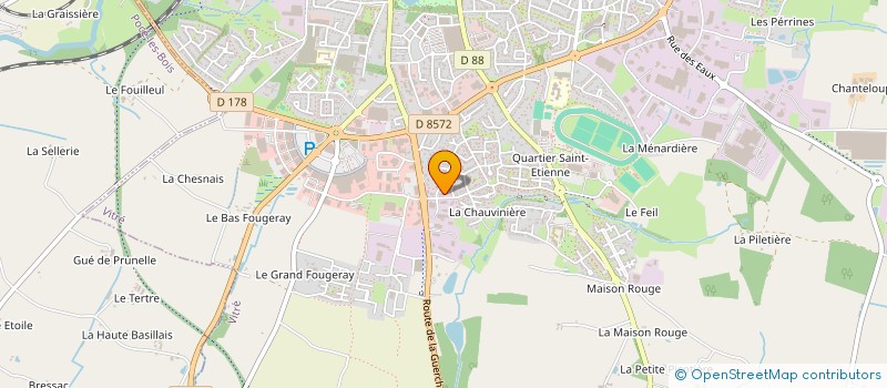 localisation de l'entreprise SCI COOPER  VITRE
