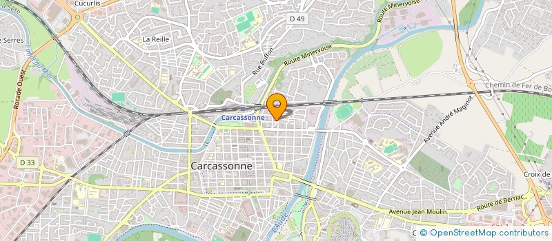 localisation de l'entreprise SCI COOPER-GREENE à CARCASSONNE