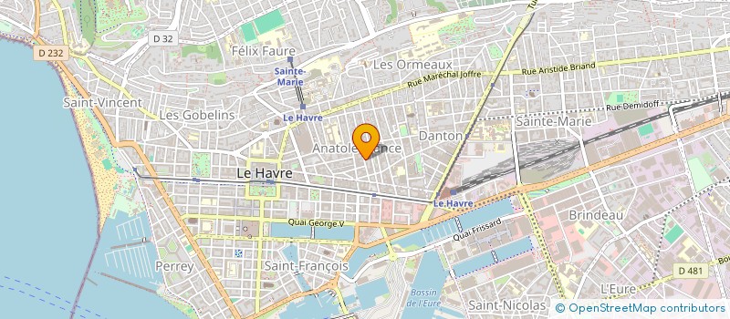 localisation de l'entreprise SCI COOPERATIVE LAPORTE DUBOIS à LE HAVRE