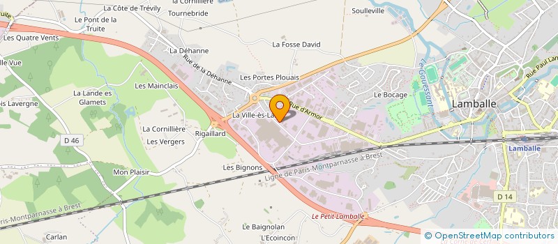 localisation de l'entreprise SCI COOPERL  LAMBALLE-ARMOR