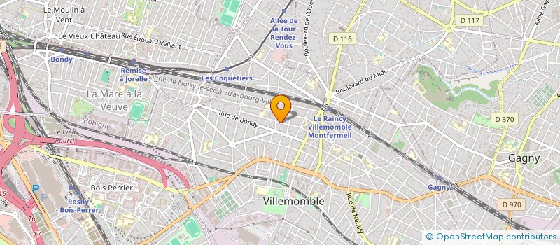 localisation de l'entreprise SCI COPA à VILLEMOMBLE
