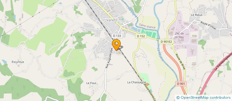 localisation de l'entreprise SCI COPA  USSAC