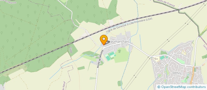 localisation de l'entreprise SCI COPALINE  OTHIS