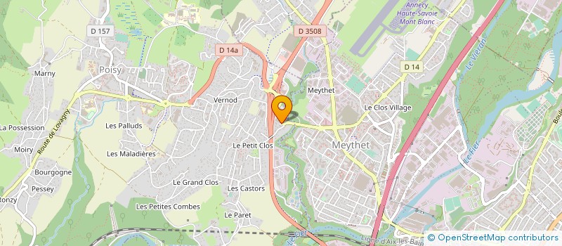 localisation de l'entreprise SCI COPE  POISY