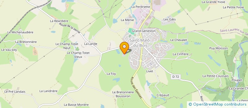 localisation de l'entreprise SCI COPHOMA à SAINT-MALO-DU-BOIS