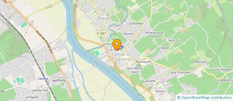 localisation de l'entreprise SCI COPI  CADILLAC-SUR-GARONNE