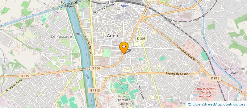 localisation de l'entreprise SCI COPIMABE  AGEN