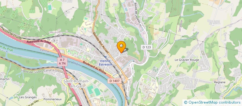 localisation de l'entreprise SCI COPIN  VIENNE