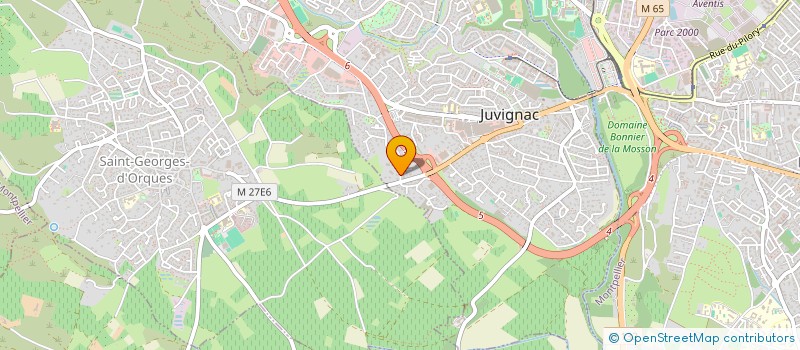 localisation de l'entreprise SCI COPIN  JUVIGNAC