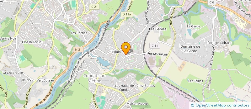 localisation de l'entreprise SCI COPIN  CONDAT-SUR-VIENNE