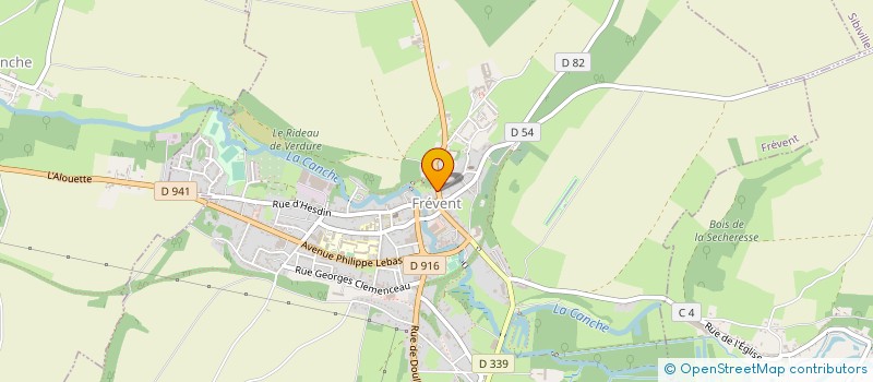 localisation de l'entreprise SCI COPIN-LAGGOUNE  FREVENT