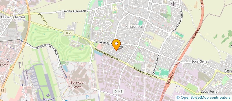 localisation de l'entreprise SCI COPIN-PRENAS  CHASSIEU