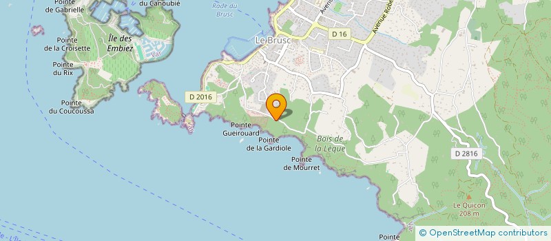 localisation de l'entreprise SCI COPINCABANA à SIX-FOURS-LES-PLAGES