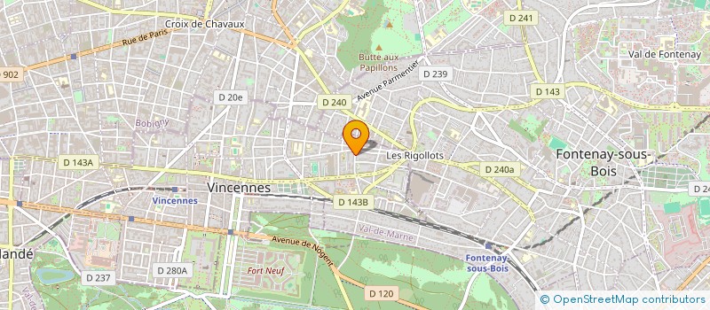 localisation de l'entreprise SCI COPLI à VINCENNES