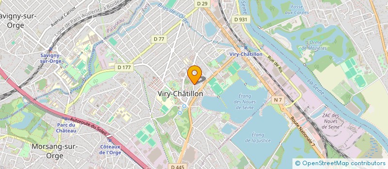 localisation de l'entreprise SCI COPOSA à VIRY-CHATILLON