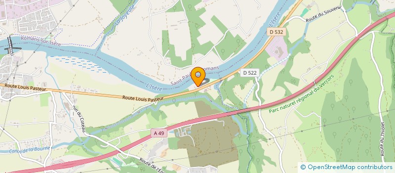 localisation de l'entreprise SCI COPPELIA  CHATEAUNEUF-SUR-ISERE