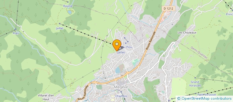 localisation de l'entreprise SCI COPPER MOUNTAIN MEGEVE  MEGEVE