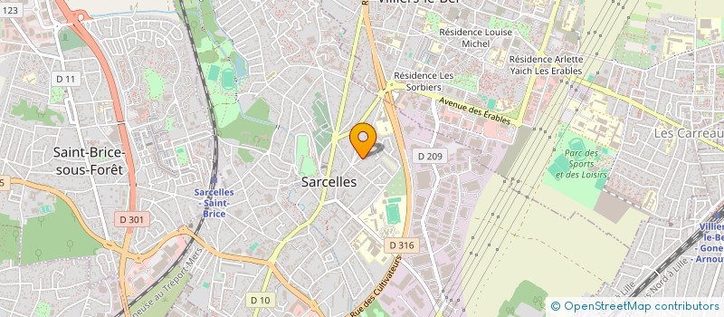 localisation de l'entreprise SCI COPUR à SARCELLES