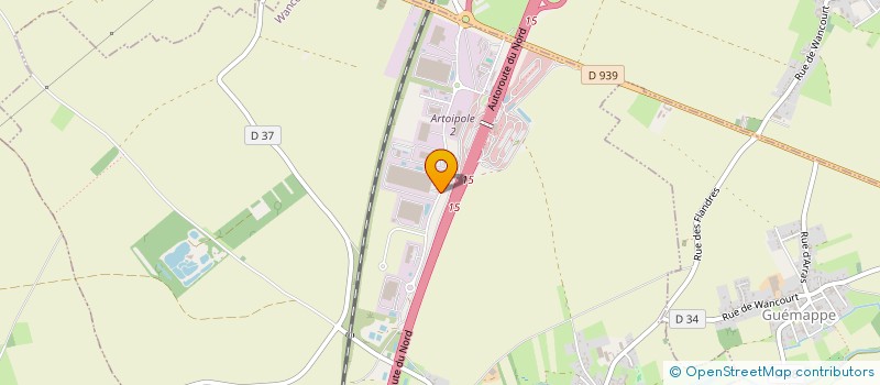 localisation de l'entreprise SCI COQ INVEST SAINT PRIEST  WANCOURT