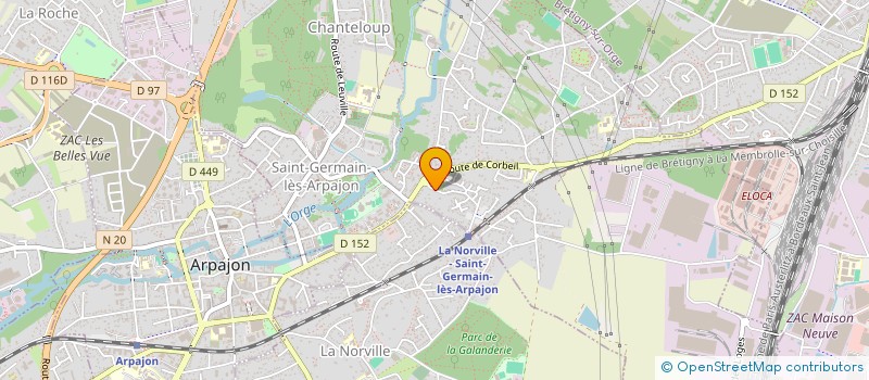 localisation de l'entreprise SCI COQ-NOE à SAINT-GERMAIN-LES-ARPAJON