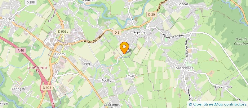 localisation de l'entreprise SCI COQUAND  FILLINGES