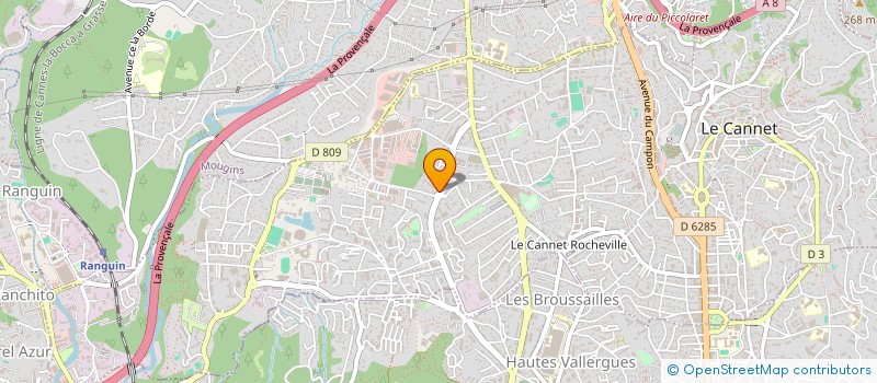 localisation de l'entreprise SCI COQUELICOT à LE CANNET