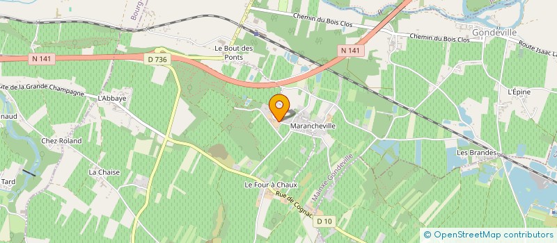 localisation de l'entreprise SCI COQUELICOT  MAINXE-GONDEVILLE