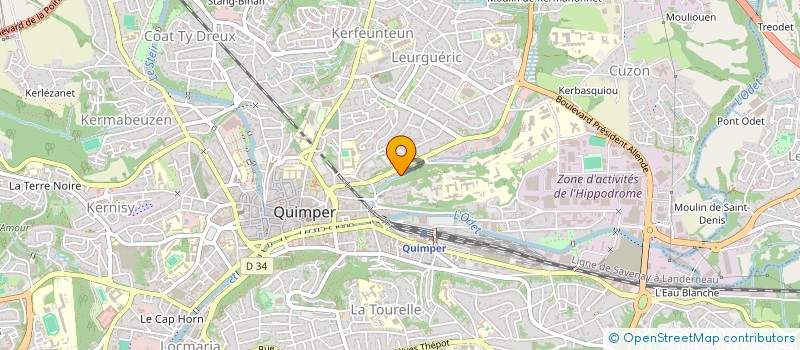 localisation de l'entreprise SCI COQUELICOT  QUIMPER