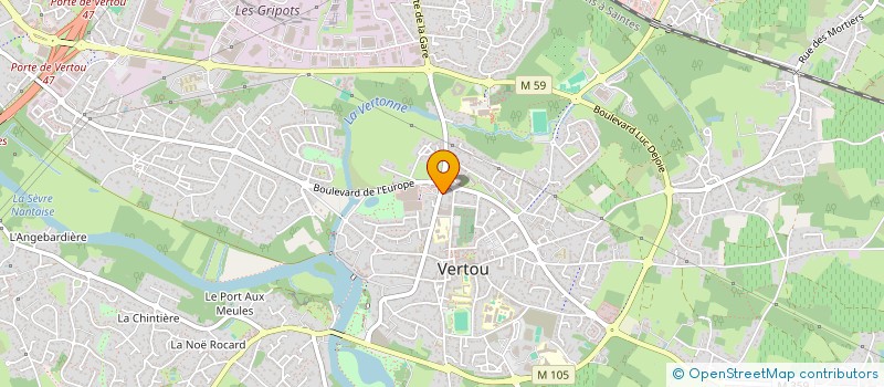 localisation de l'entreprise SCI COQUELICOT  VERTOU