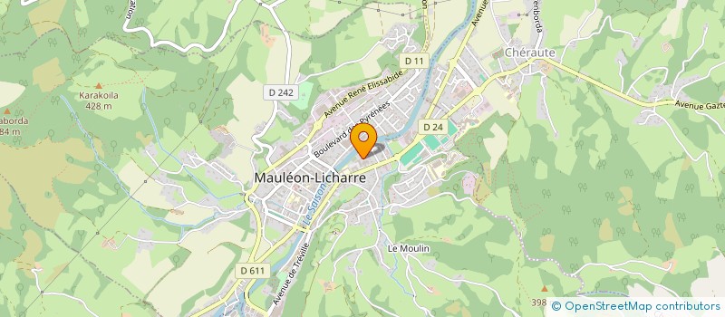 localisation de l'entreprise SCI COQUELICOTS  MAULEON-LICHARRE