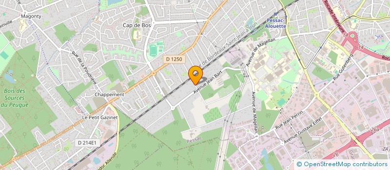 localisation de l'entreprise SCI COQUEMPOT  PESSAC