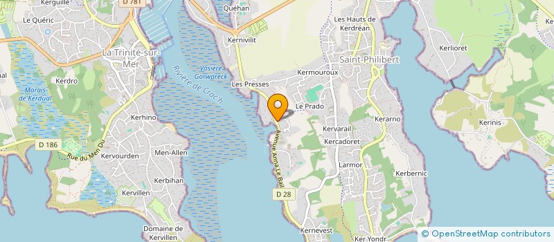 localisation de l'entreprise SCI COQUES EN STOCK  SAINT-PHILIBERT