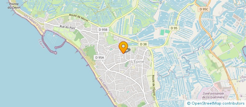 localisation de l'entreprise SCI COQUET à L'EPINE