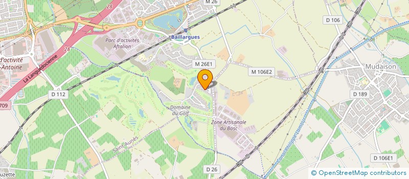 localisation de l'entreprise SCI COQUIDE  BAILLARGUES